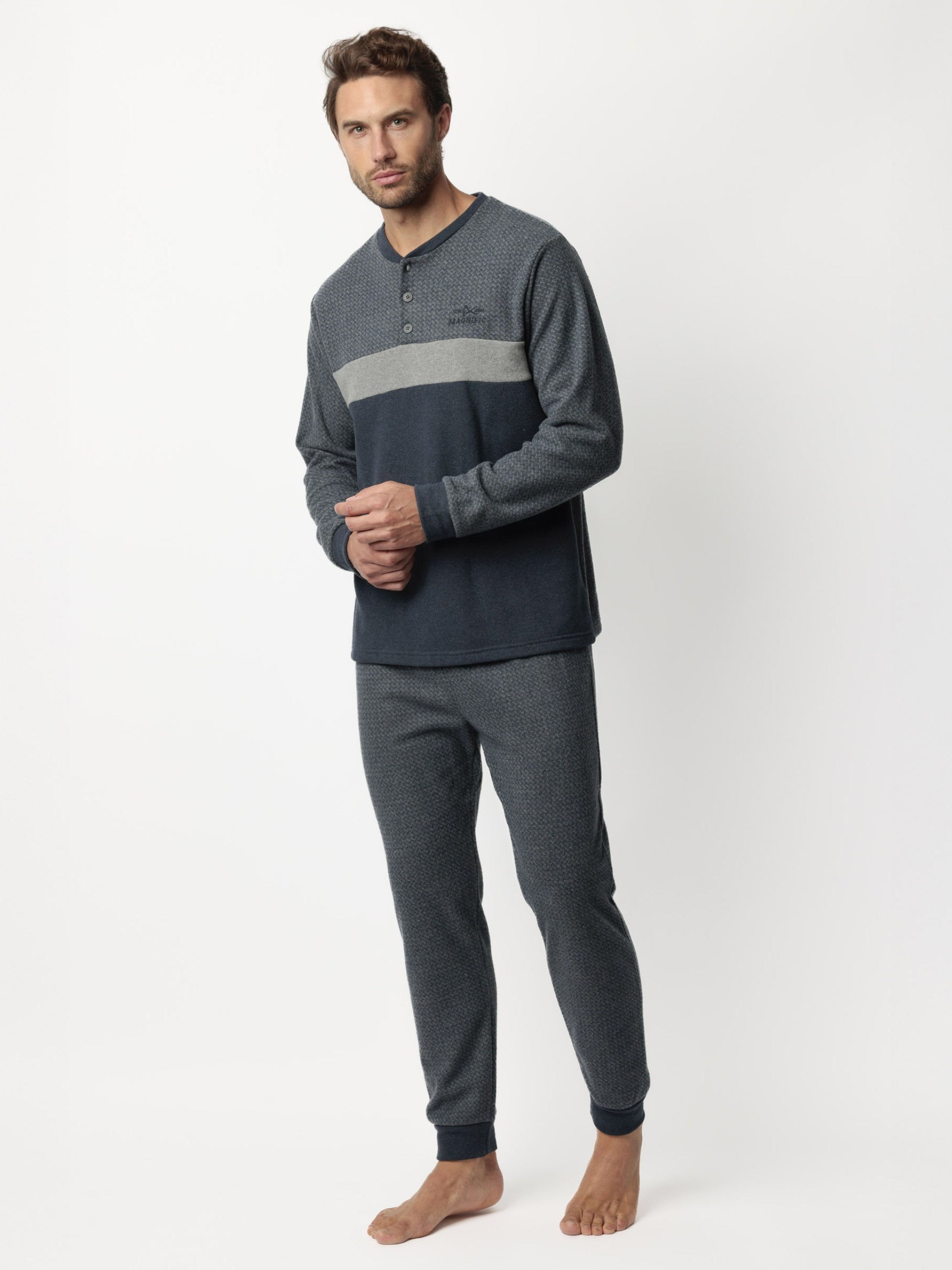 PIJAMA ADMAS TAPETA GRIGIO 63778